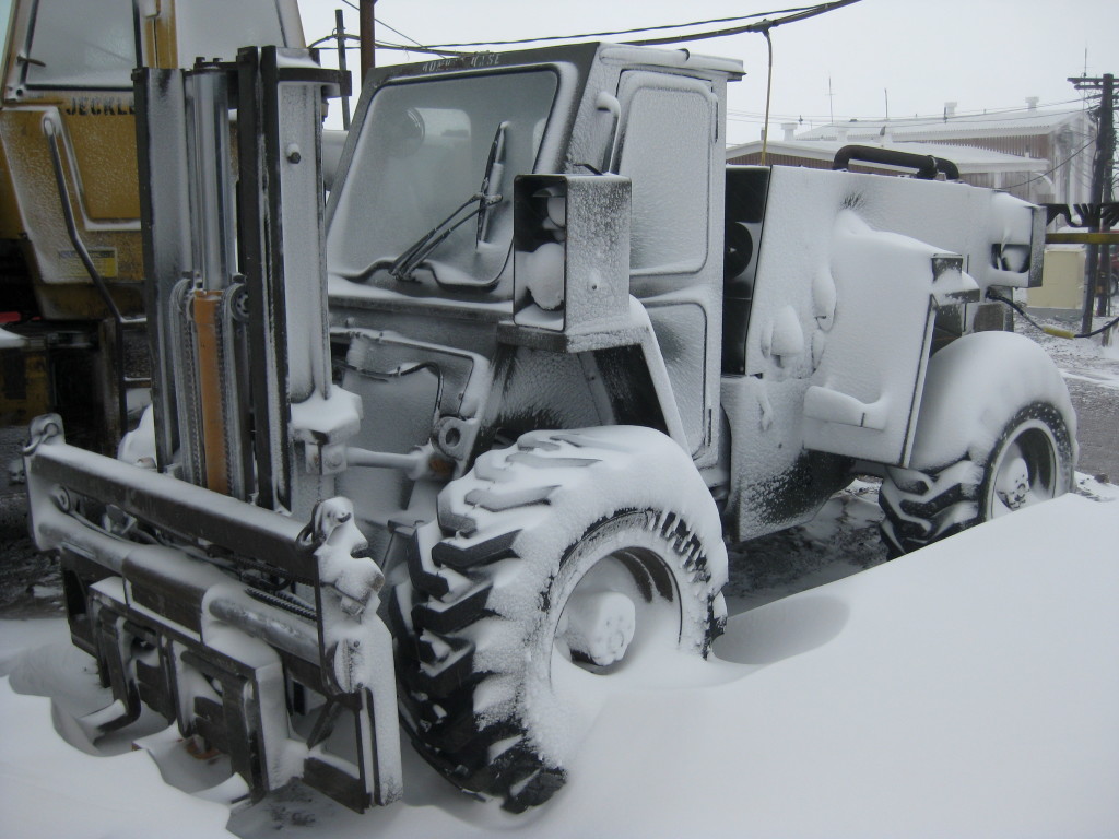 Fork Lift Truck in the Arctic